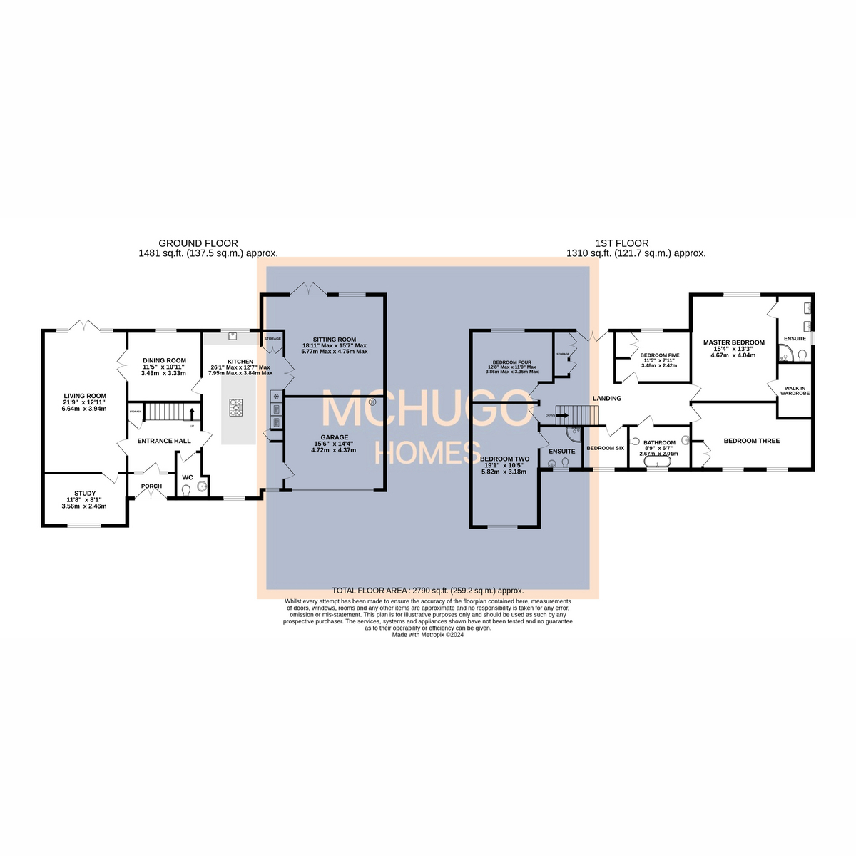 6 bed detached house for sale in Greening Drive, Birmingham - Property floorplan