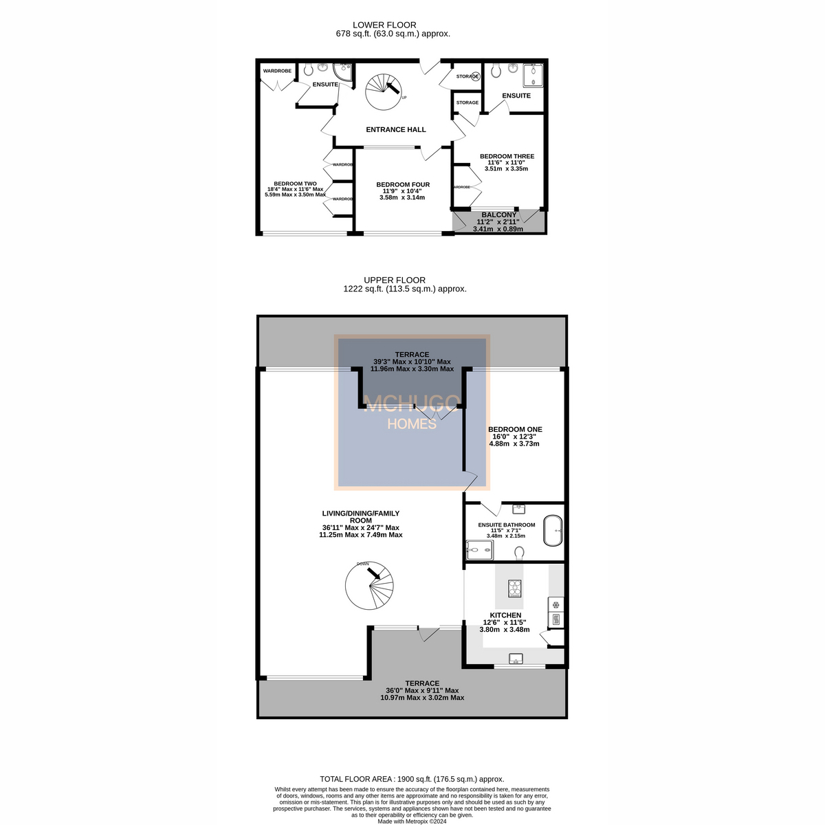 4 bed flat for sale in Yew Tree Road, Birmingham - Property floorplan