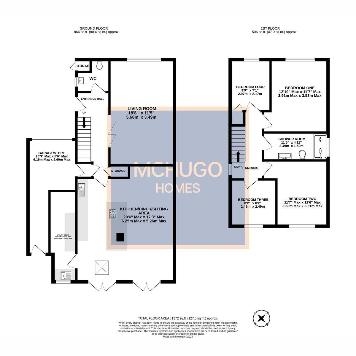 4 bed detached house for sale in Niall Close, Birmingham - Property floorplan