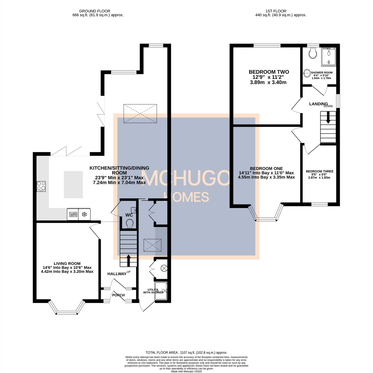 3 bed semi-detached house for sale in Tennal Lane, Birmingham - Property floorplan