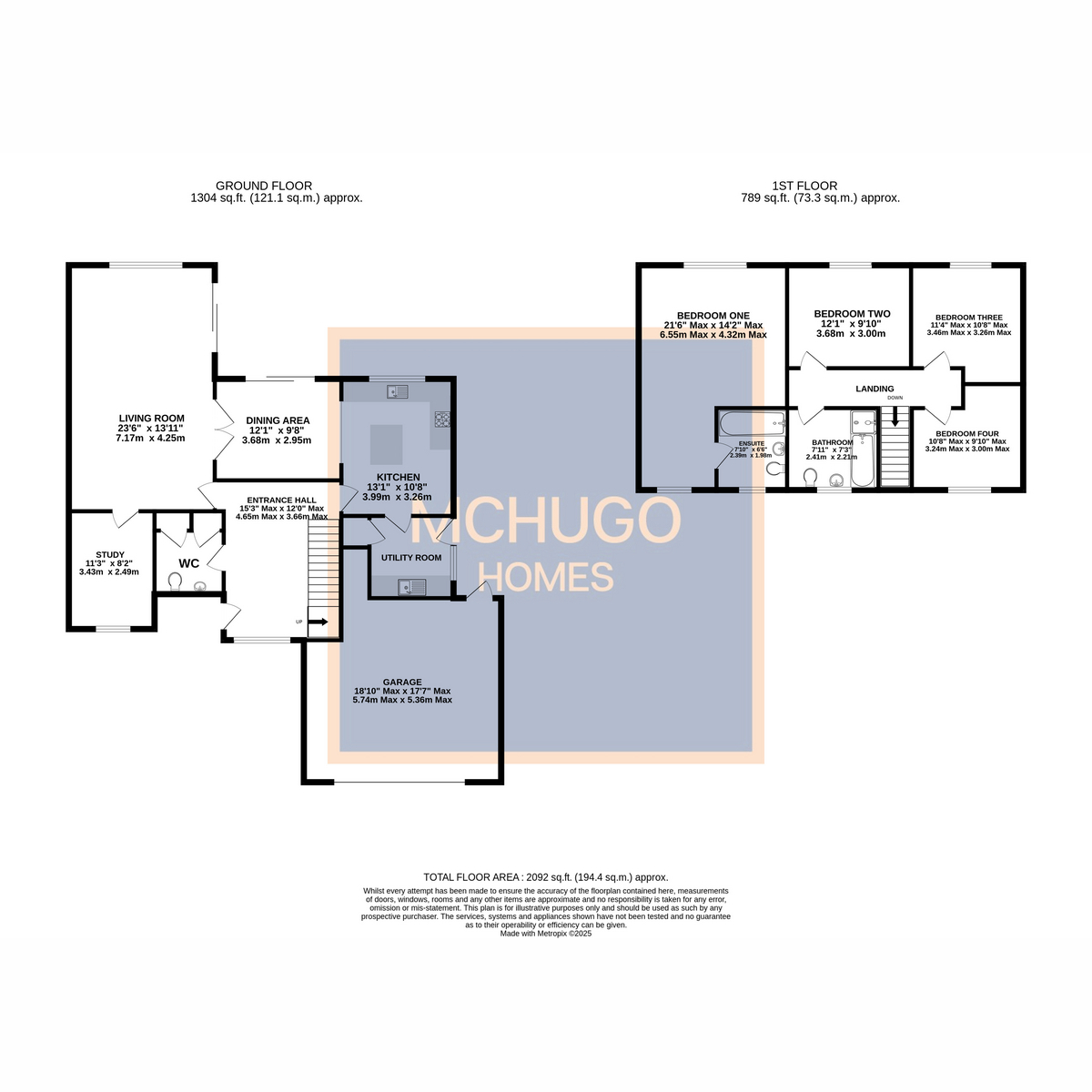 4 bed detached house for sale in Aston Bury, Birmingham - Property floorplan