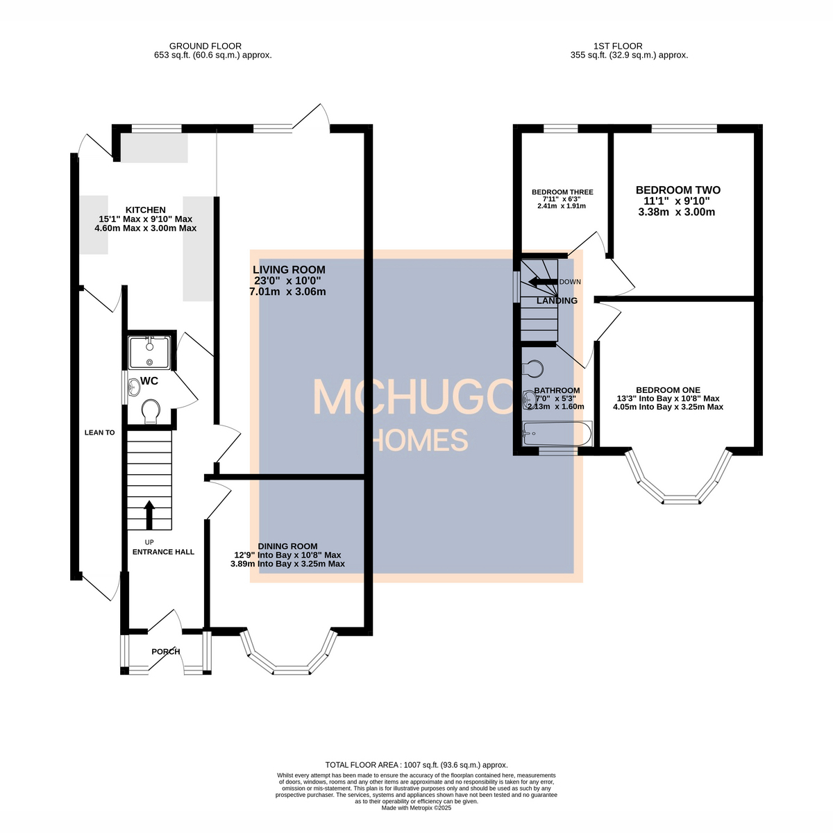 3 bed semi-detached house for sale in Higgins Lane, Birmingham - Property floorplan