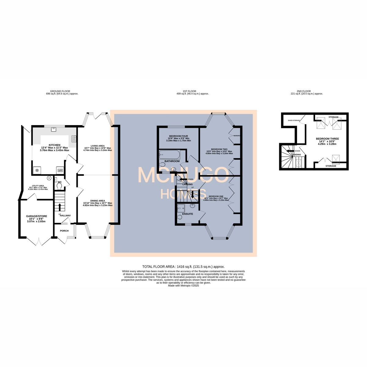 4 bed semi-detached house for sale in Frankley Avenue, Halesowen - Property floorplan