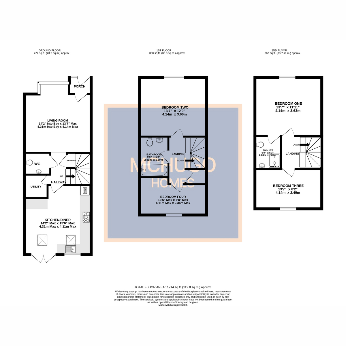 4 bed town house for sale in Tennal Road, Birmingham - Property floorplan