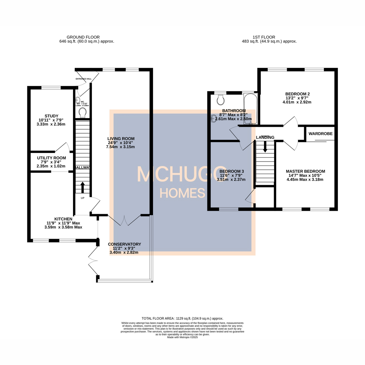 3 bed detached house for sale in Park Hill Road, Birmingham - Property floorplan