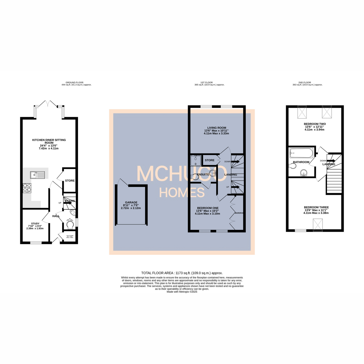 3 bed semi-detached house for sale in Perrott Way, Birmingham - Property floorplan