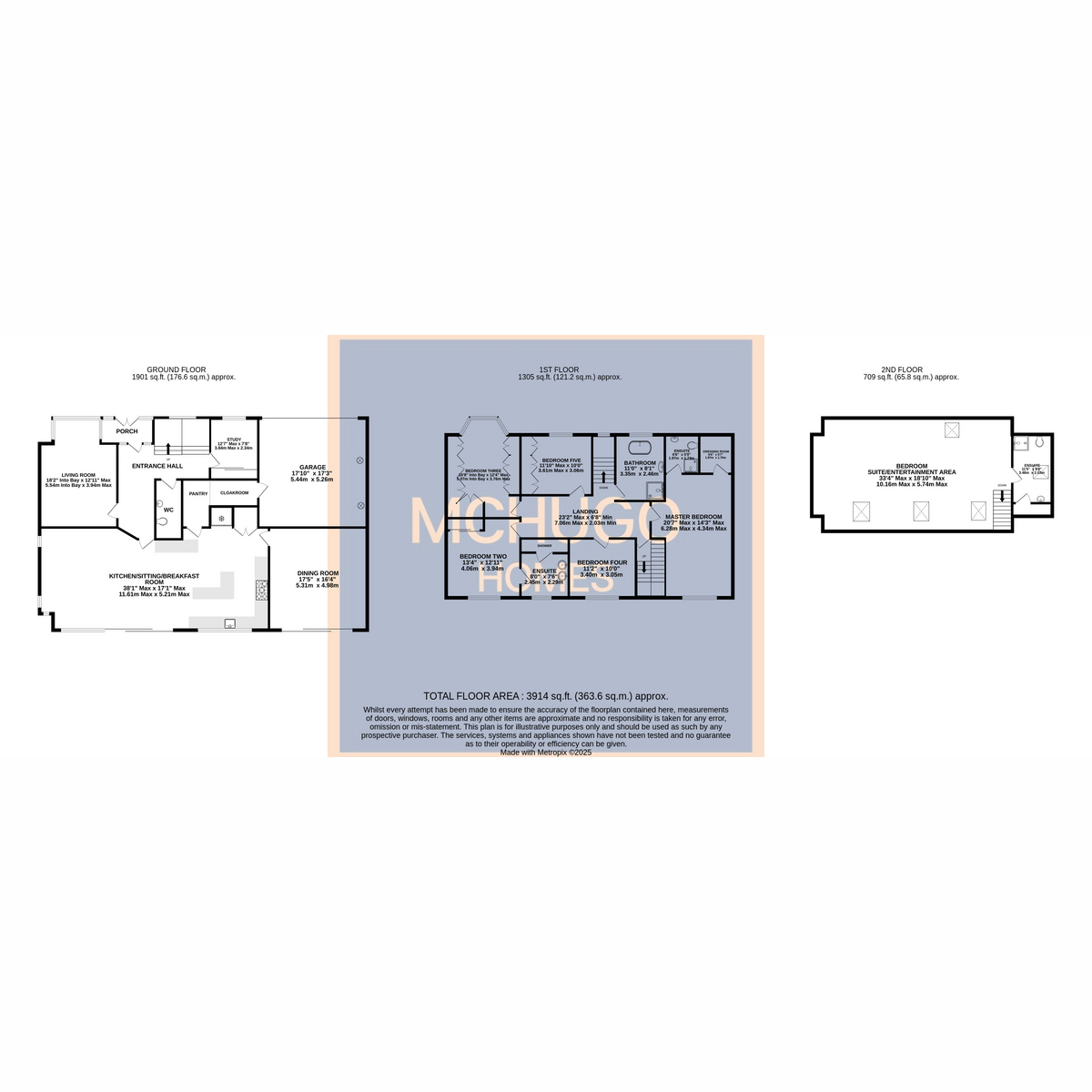 5 bed detached house for sale in Lordswood Road, Birmingham - Property floorplan