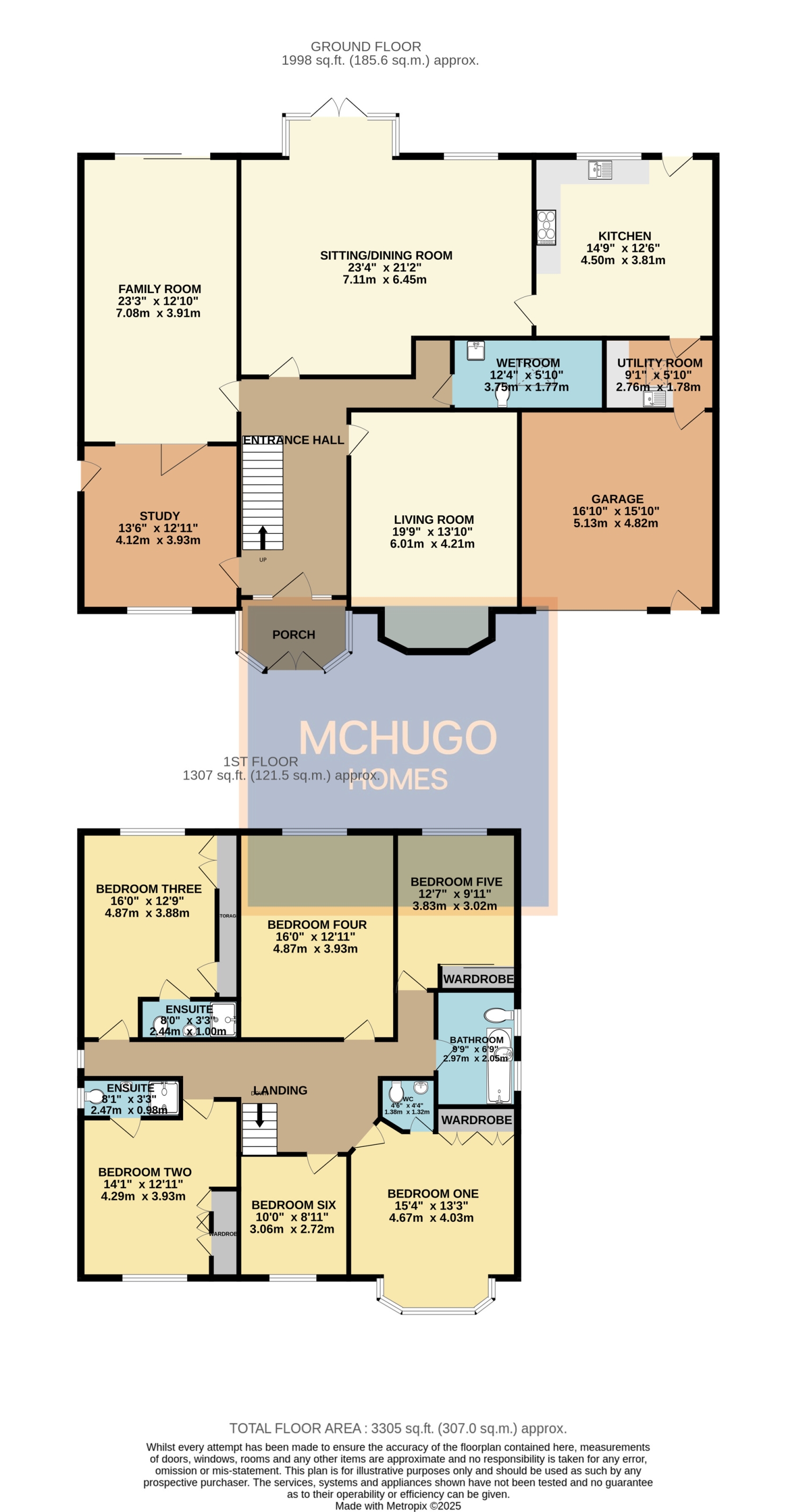 6 bed detached house for sale in Hagley Road, Harborne, B17 8BJ - Property floorplan