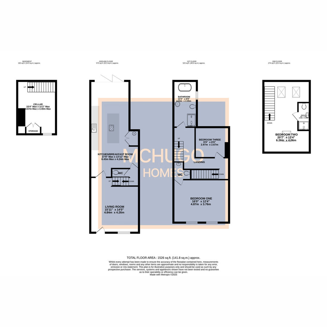 3 bed terraced house for sale in 10 Bull Street, Harborne - Property floorplan