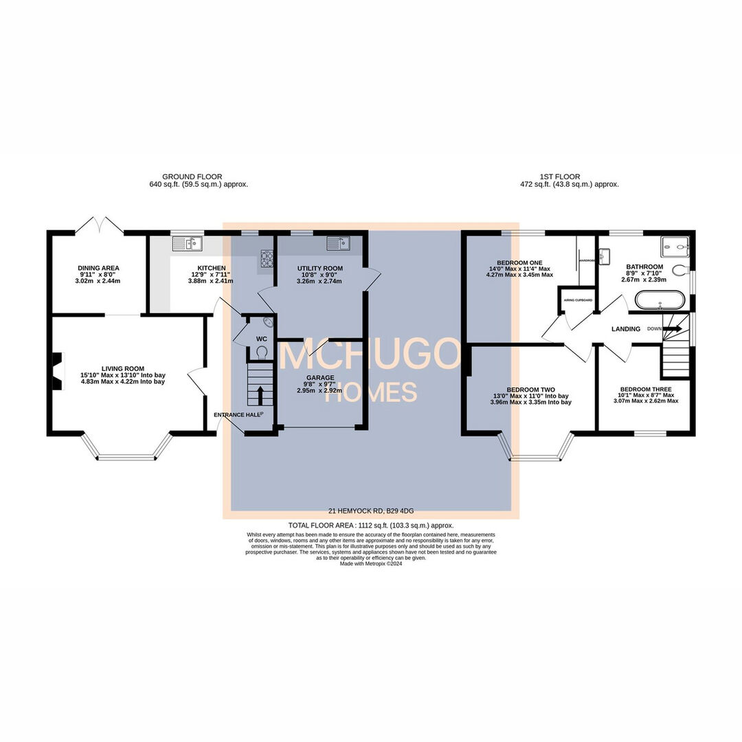 3 bed semi-detached house for sale in Hemyock Road, Bournville Village Trust, B29 4DG - Property floorplan