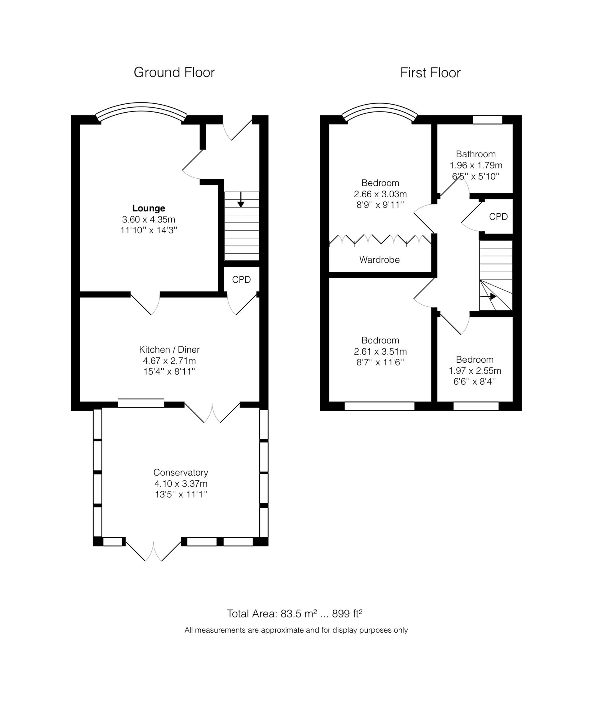3 bed terraced house for sale in Leagate, Liverpool - Property floorplan
