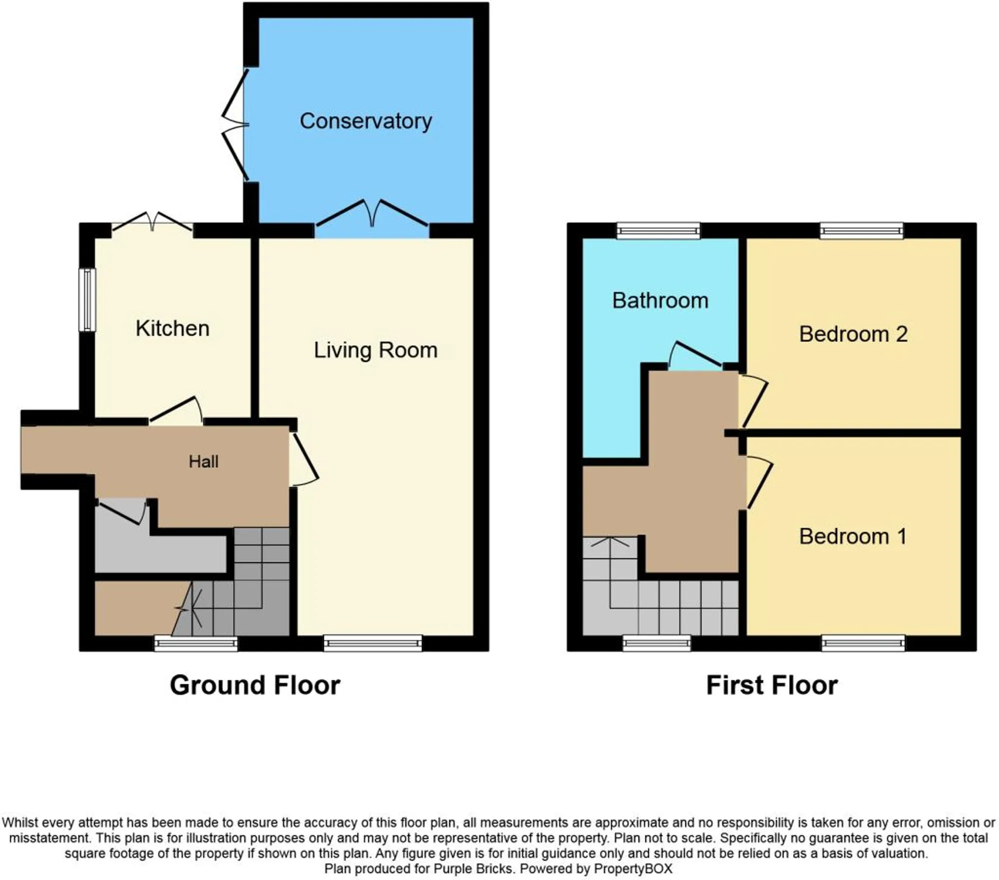 2 bed end of terrace house for sale in Mullion Road, Liverpool - Property floorplan