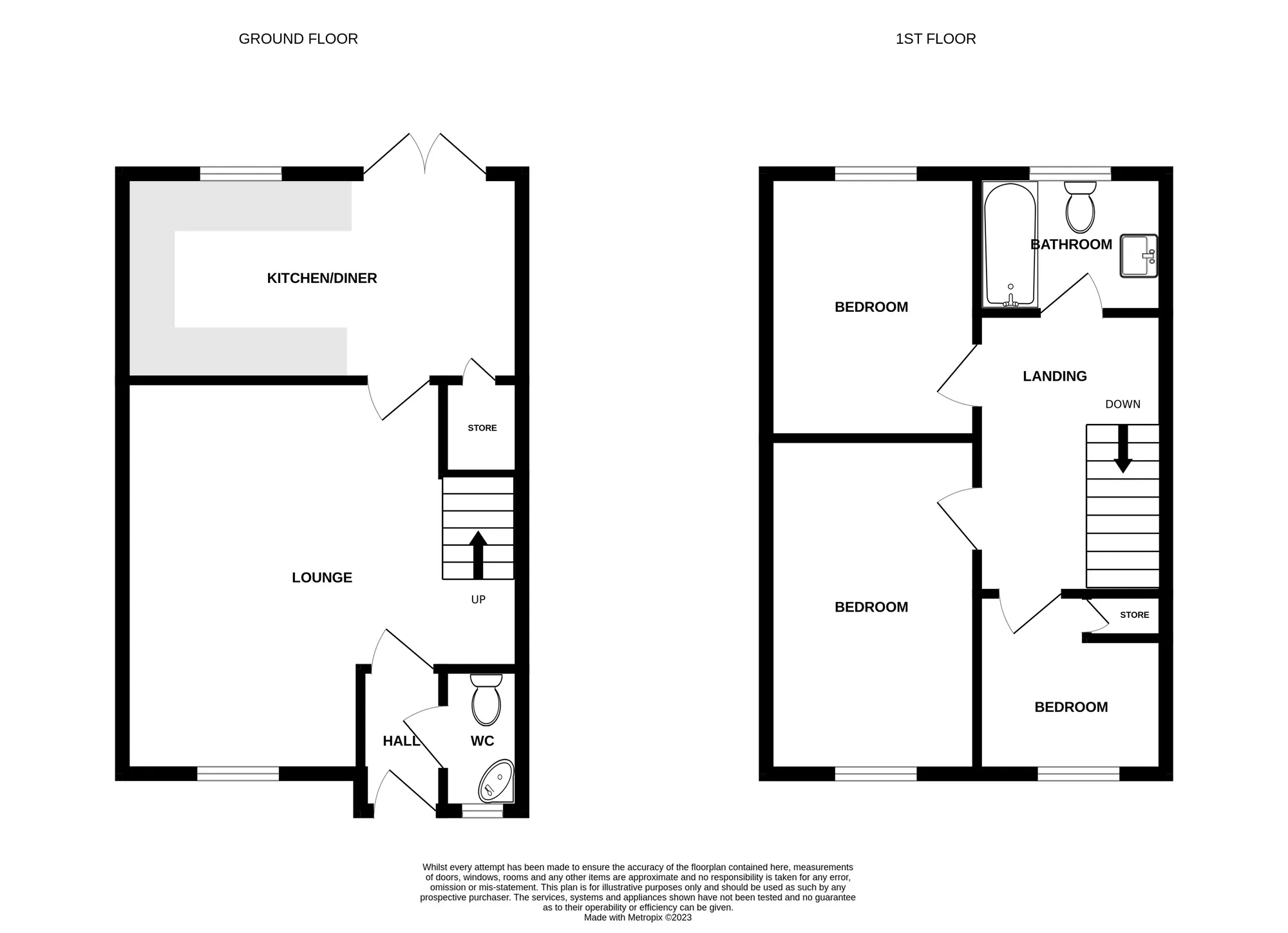 3 bed terraced house for sale in Dylan Close, Liverpool - Property floorplan