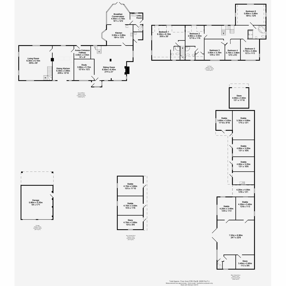 6 bed detached house for sale in Dicklow Cob, Macclesfield - Property floorplan