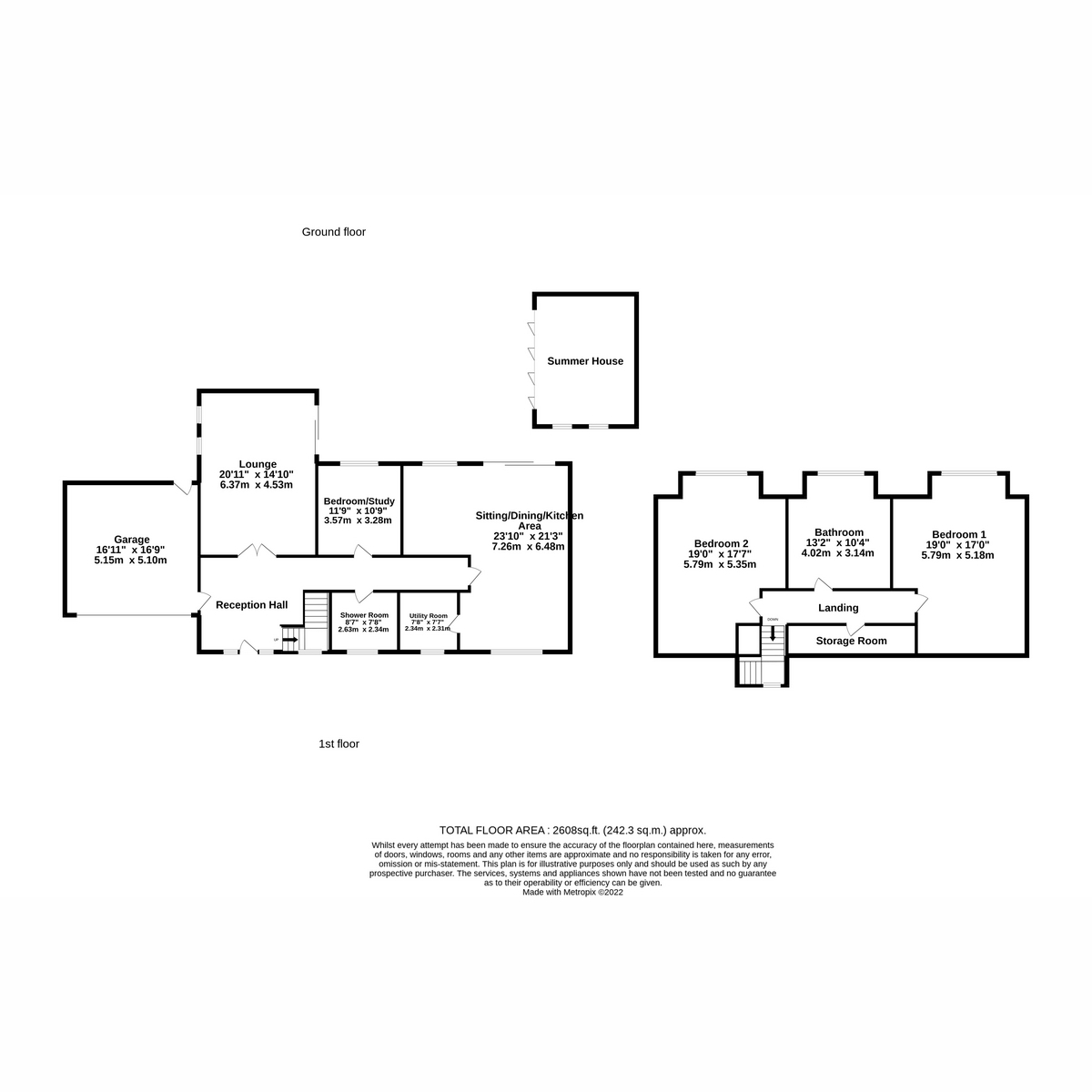 3 bed detached house for sale in Fir Road, Stockport - Property floorplan