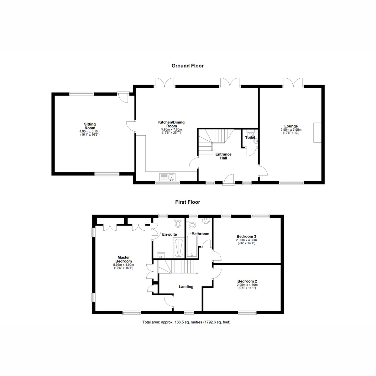3 bed detached house for sale in Lees Lane, Macclesfield - Property floorplan