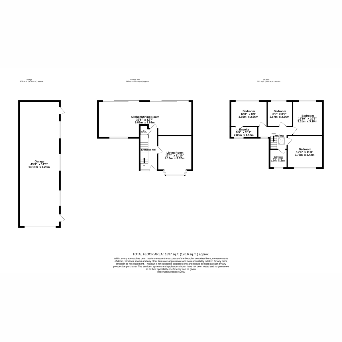 4 bed semi-detached house for sale in Croft Road, Cheadle - Property floorplan