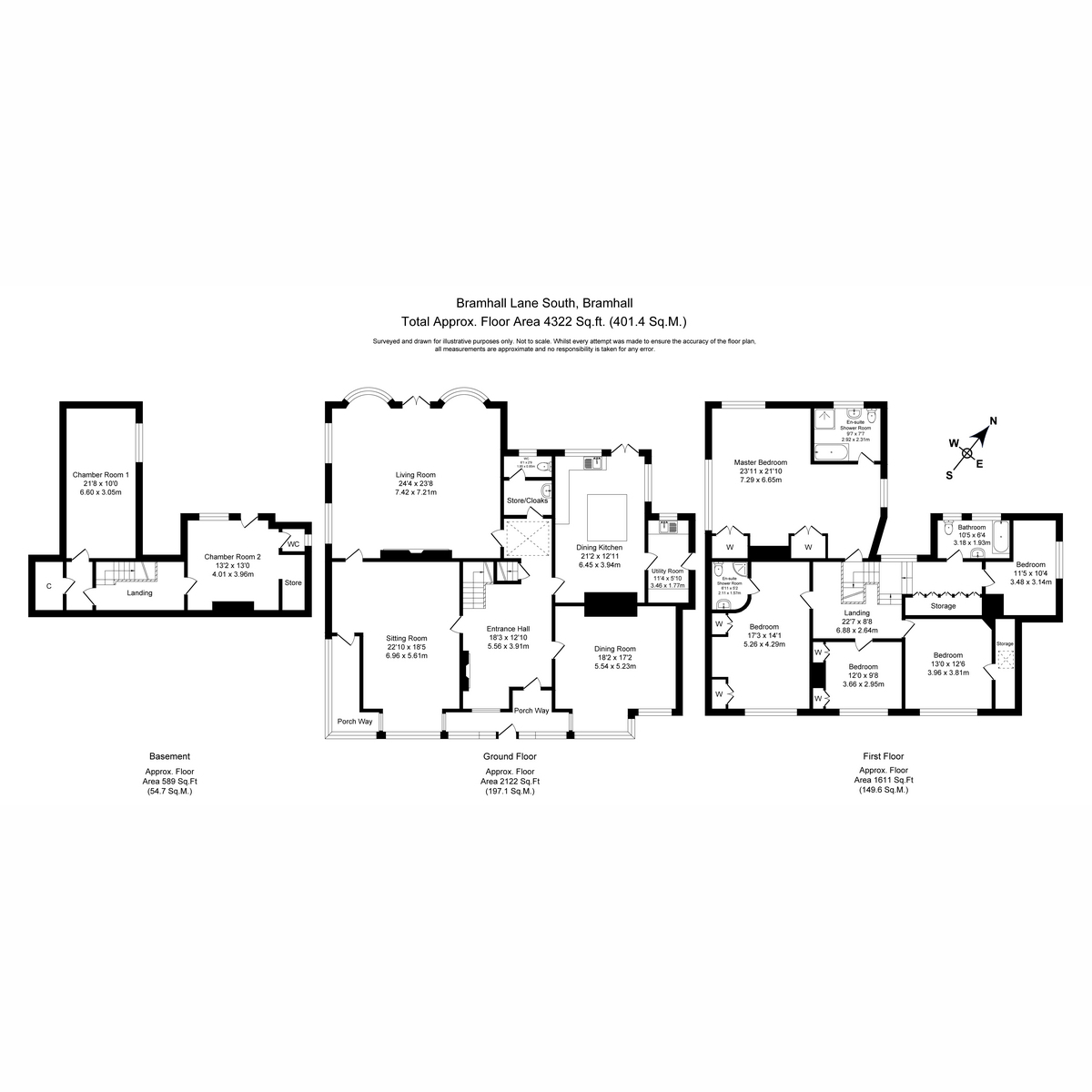 5 bed detached house for sale in Bramhall Lane South, Bramhall - Property floorplan