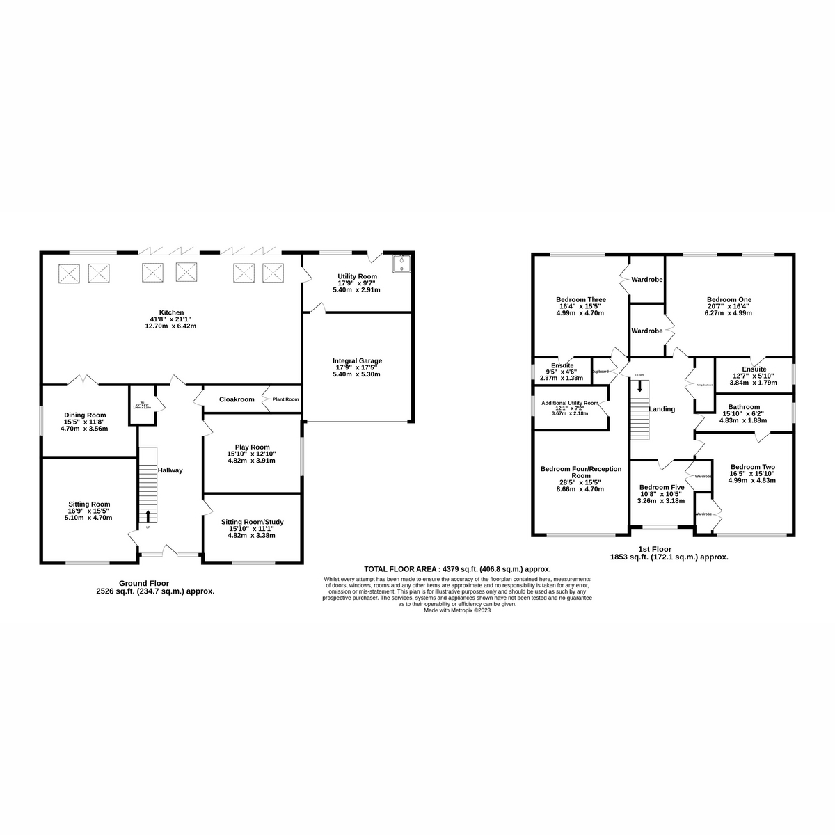 5 bed detached house for sale in Wilmslow Road, Cheadle - Property floorplan