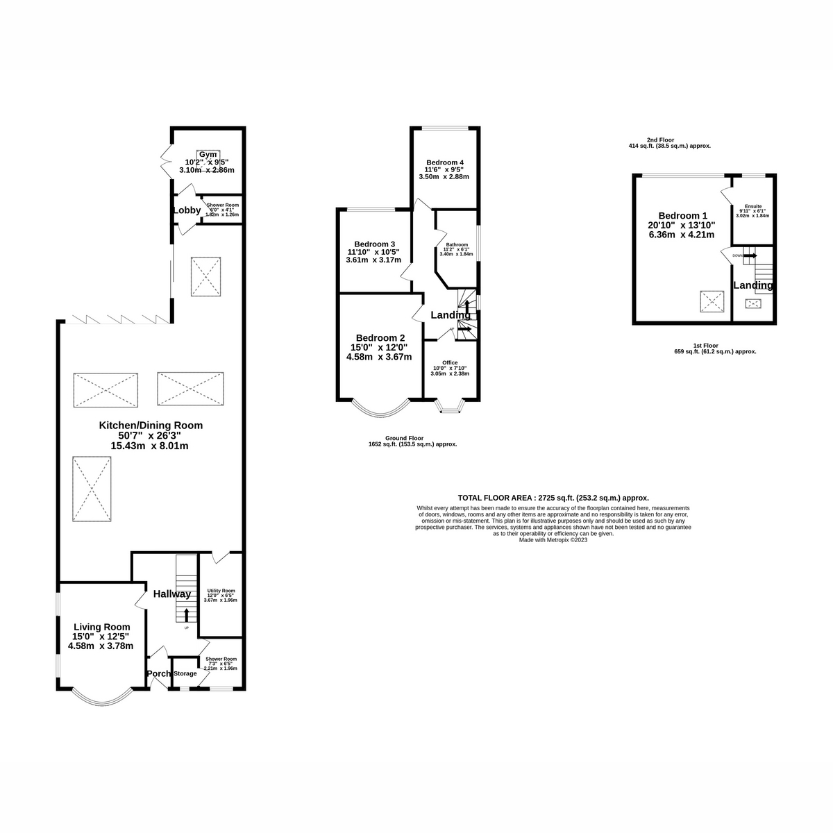 5 bed detached house for sale in Holme Road, Manchester - Property floorplan