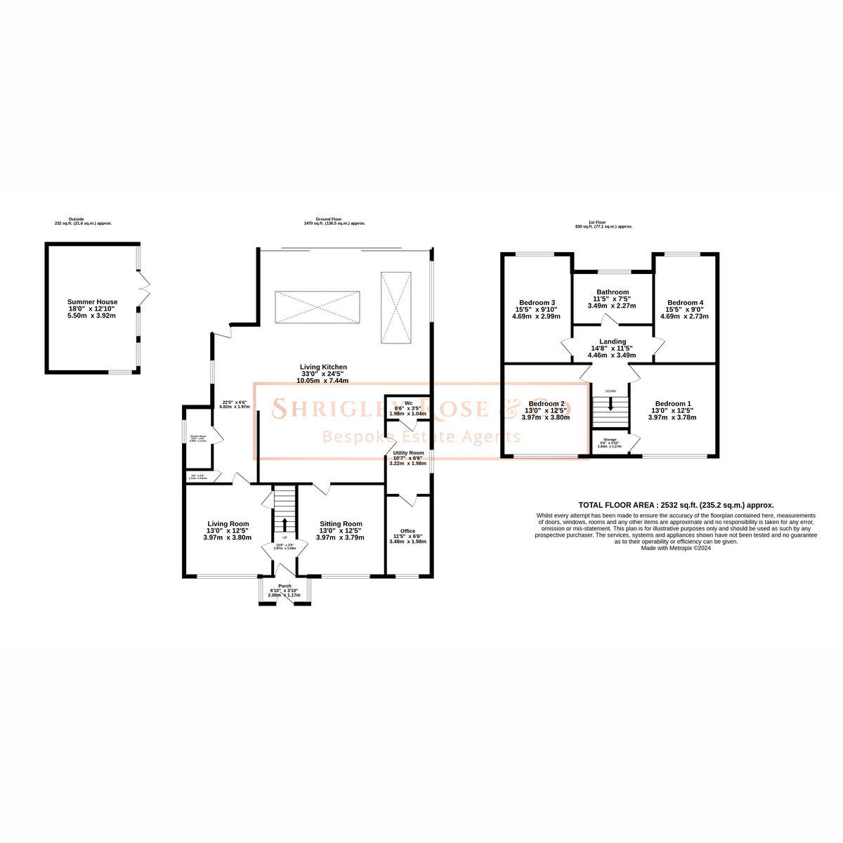 4 bed detached house for sale in Coppice Road, Stockport - Property floorplan