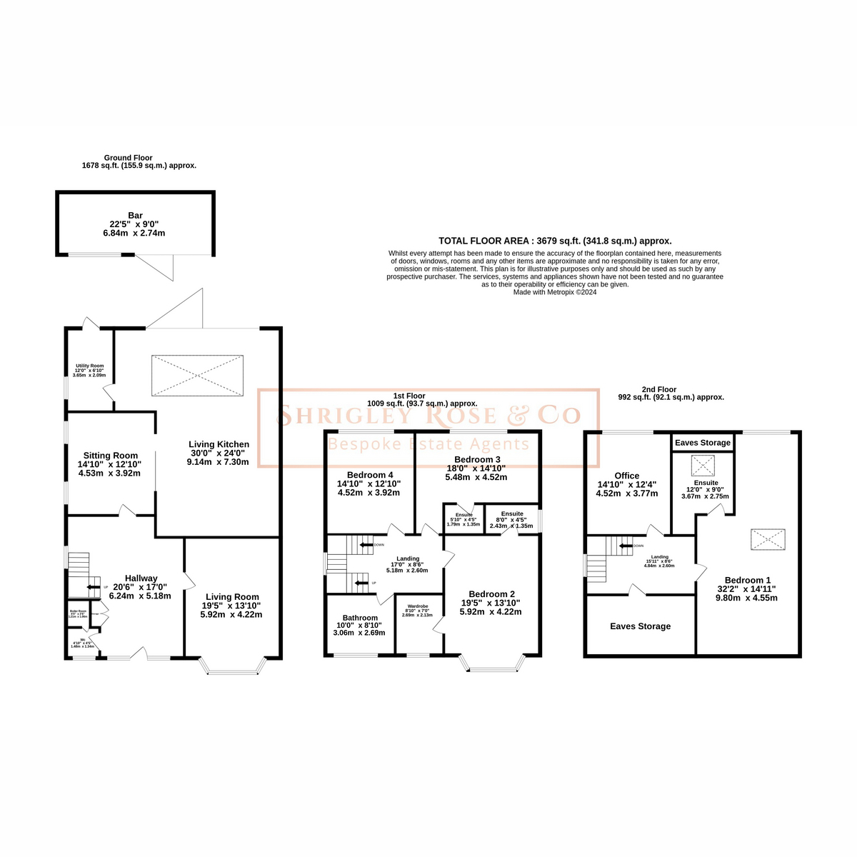 5 bed detached house for sale in Bramhall Lane South, Stockport - Property floorplan