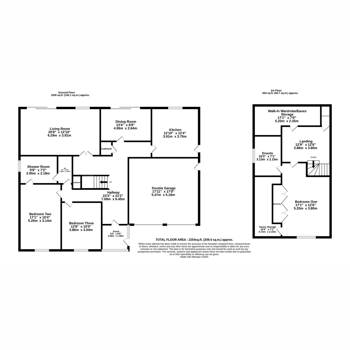 3 bed detached house for sale in Lansdown Close, Cheadle - Property floorplan