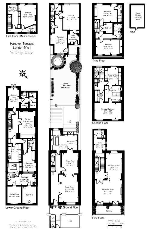 5 bed house to rent in Hanover Terrace, London - Property Floorplan