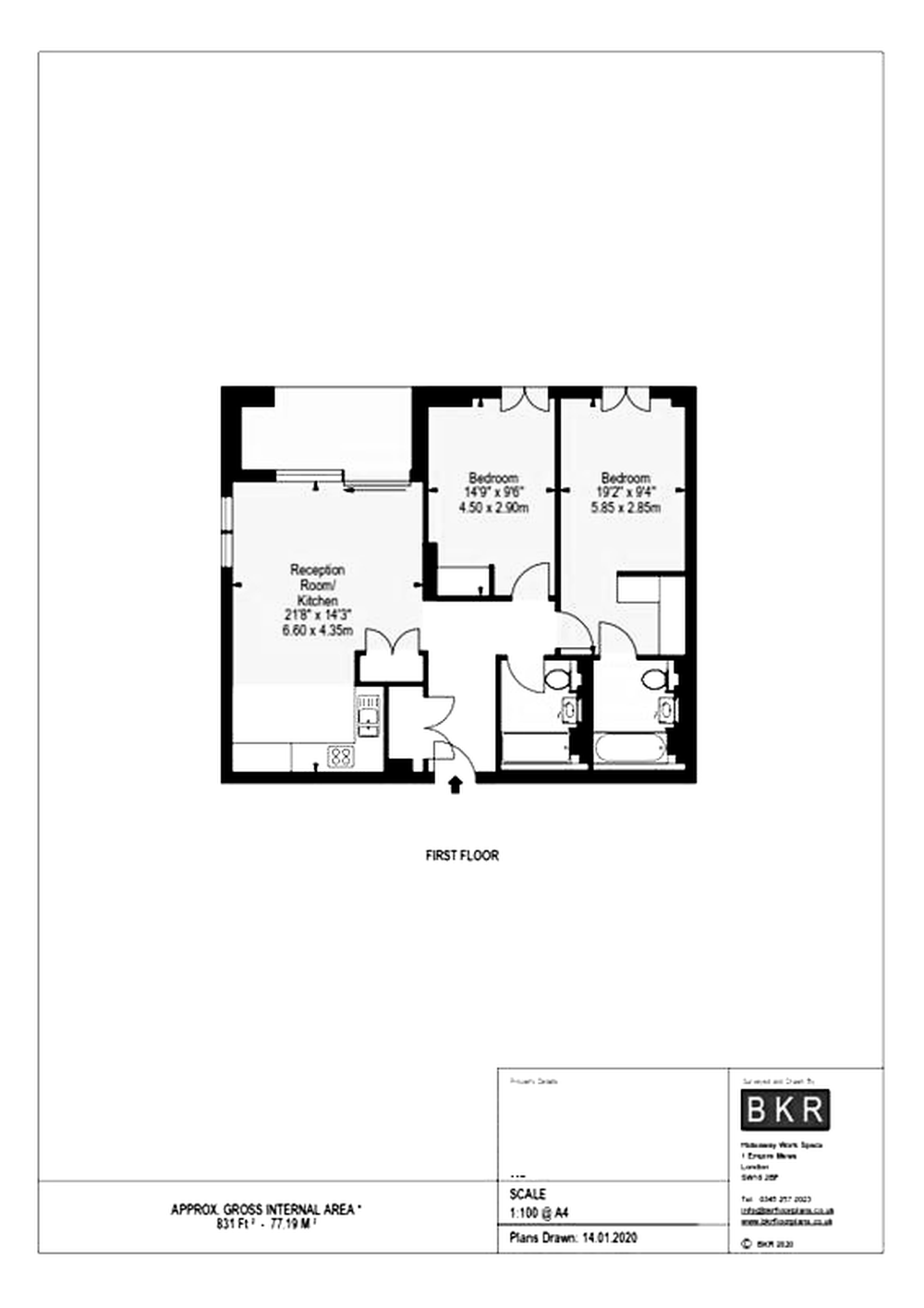 1 bed apartment to rent in Edgware Road, London - Property floorplan