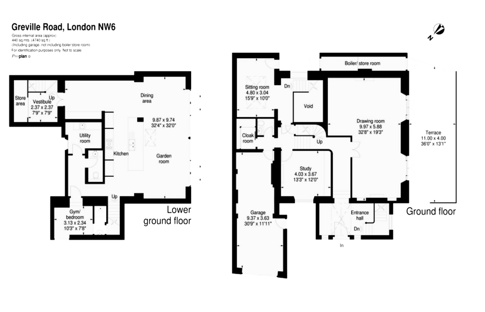 5 bed house to rent in Greville Road, London - Property Floorplan