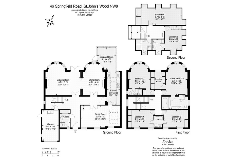 6 bed house to rent in Springfield Road, London - Property Floorplan