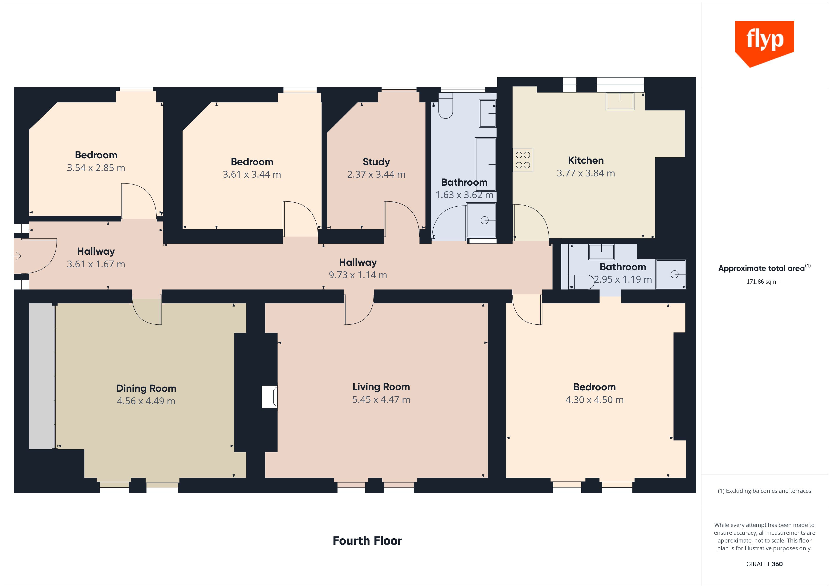 4 bed apartment for sale in Cabbell Street, London - Property Floorplan