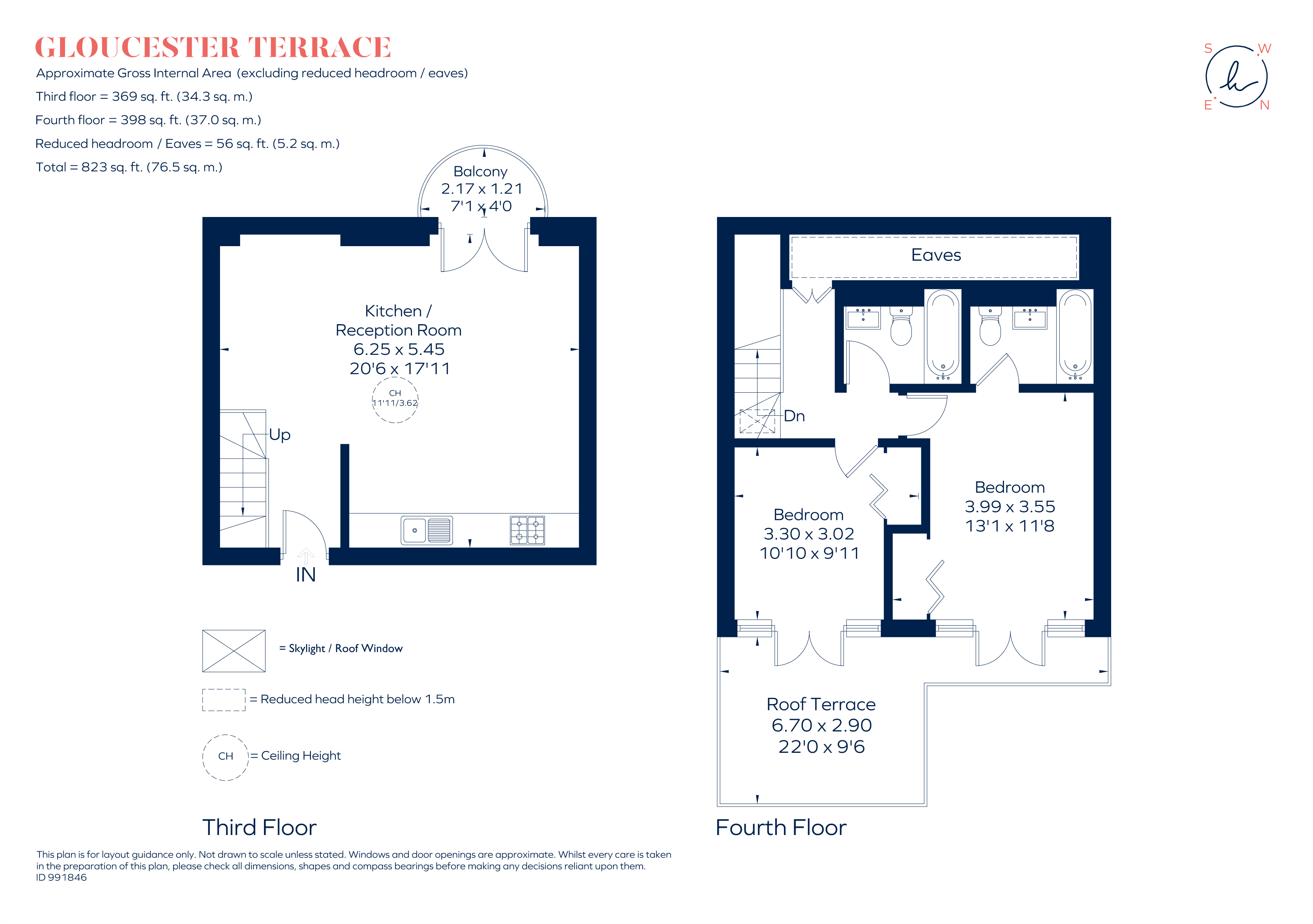 2 bed apartment for sale in Gloucester Terrace, London - Property Floorplan