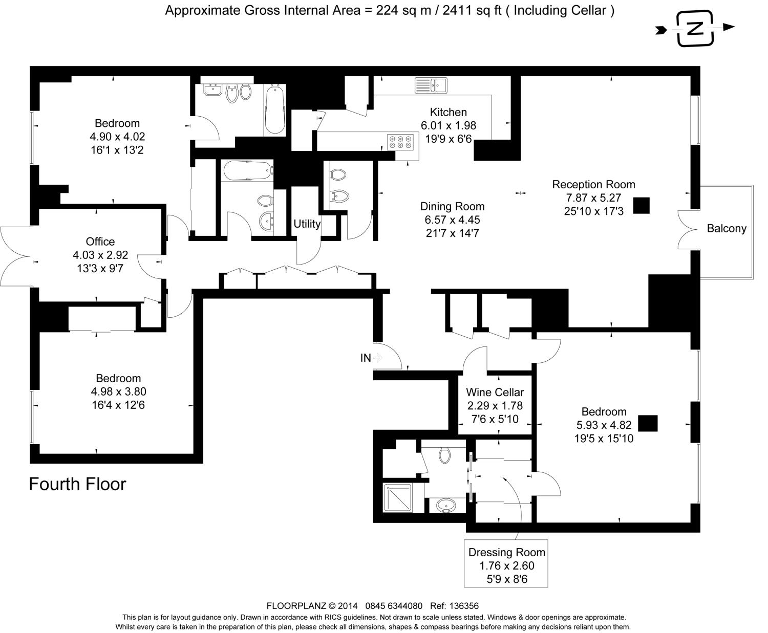 4 bed apartment for sale in Butlers Wharf Building, 36 Shad Thames - Property Floorplan