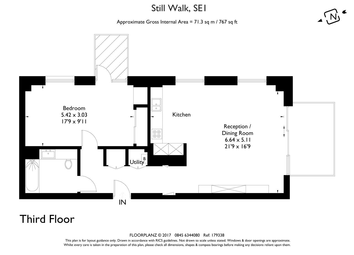 1 bed apartment for sale in Still Walk, London - Property floorplan