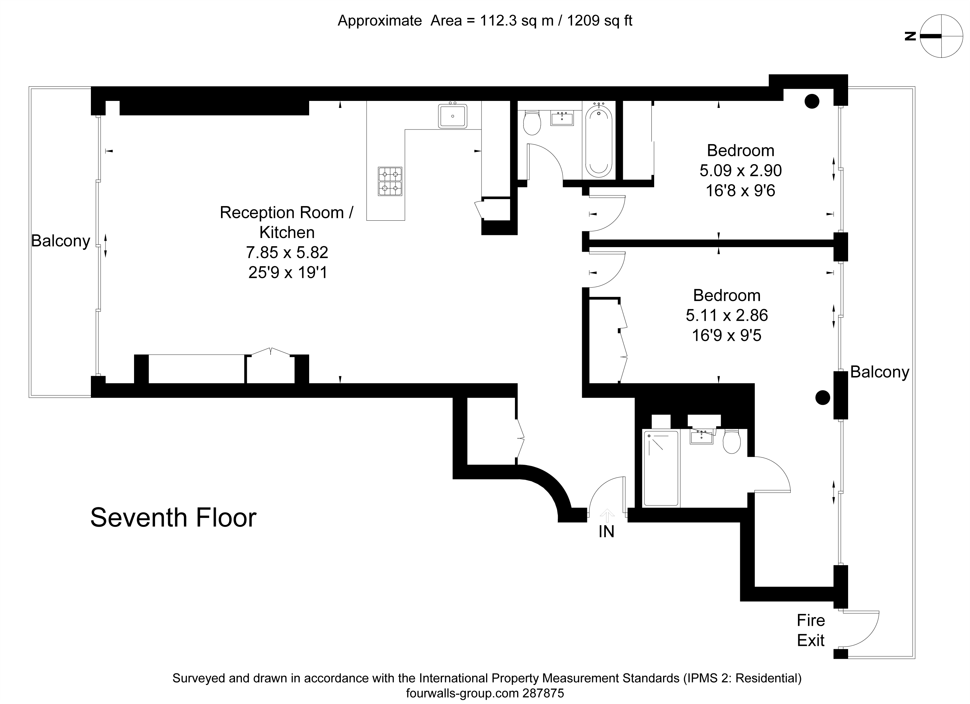 2 bed apartment for sale in Anchor Brewhouse, 50 Shad Thames - Property Floorplan