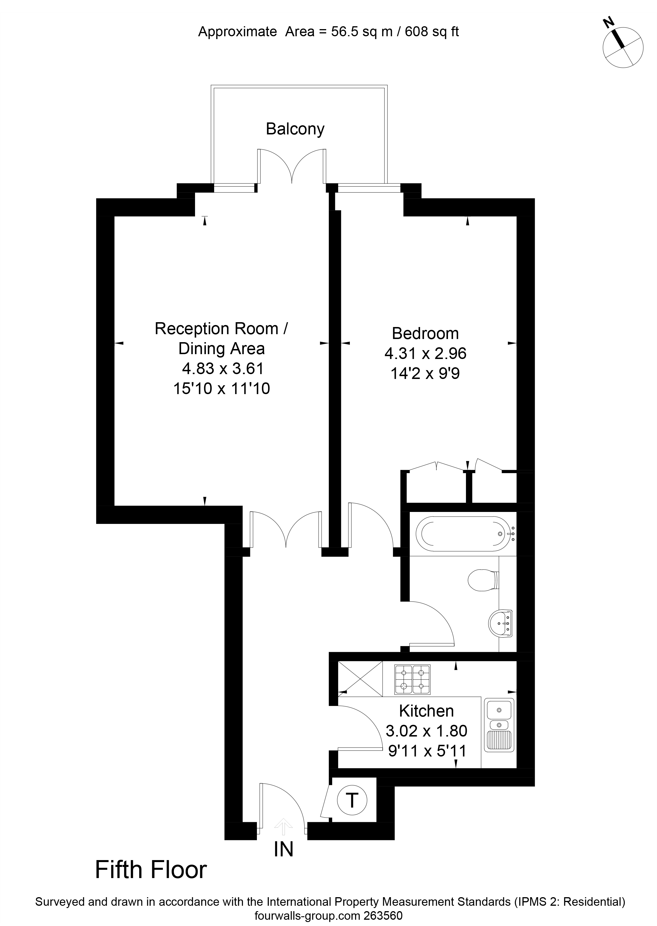1 bed apartment for sale in Shad Thames - Property floorplan