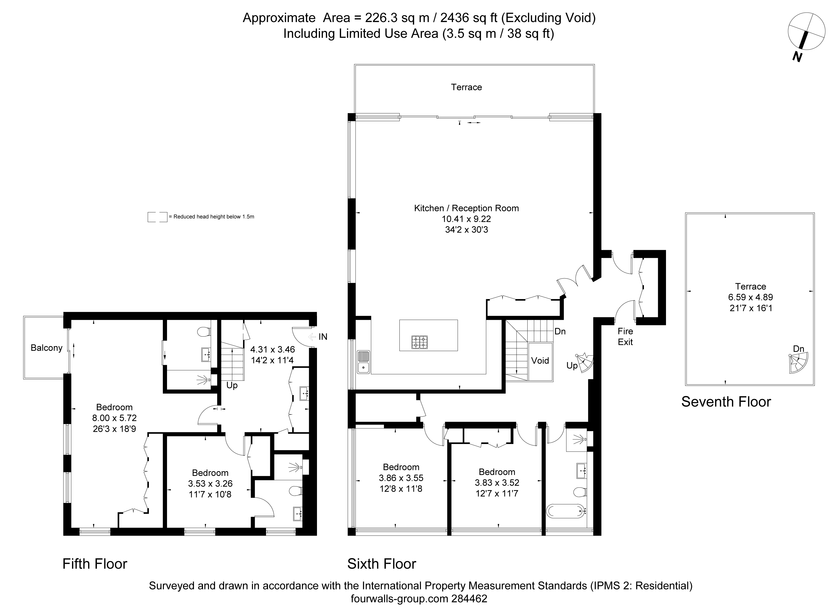 4 bed apartment for sale in Providence Square, London - Property Floorplan