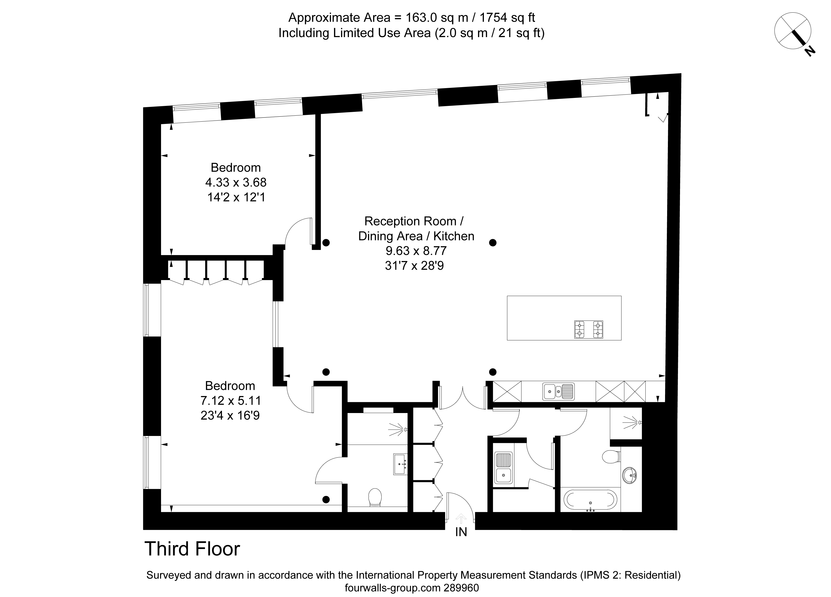 2 bed apartment for sale in New Concordia Wharf, Mill Street - Property Floorplan
