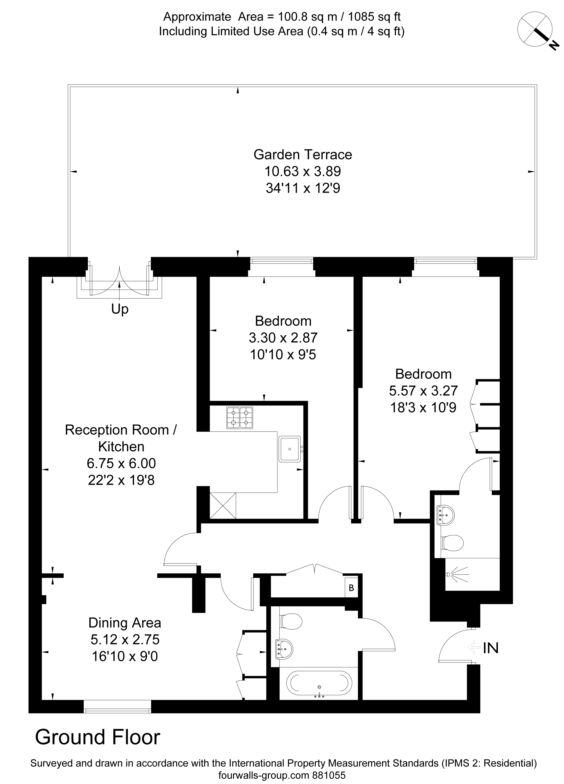 2 bed apartment for sale in Spa Road, London - Property floorplan