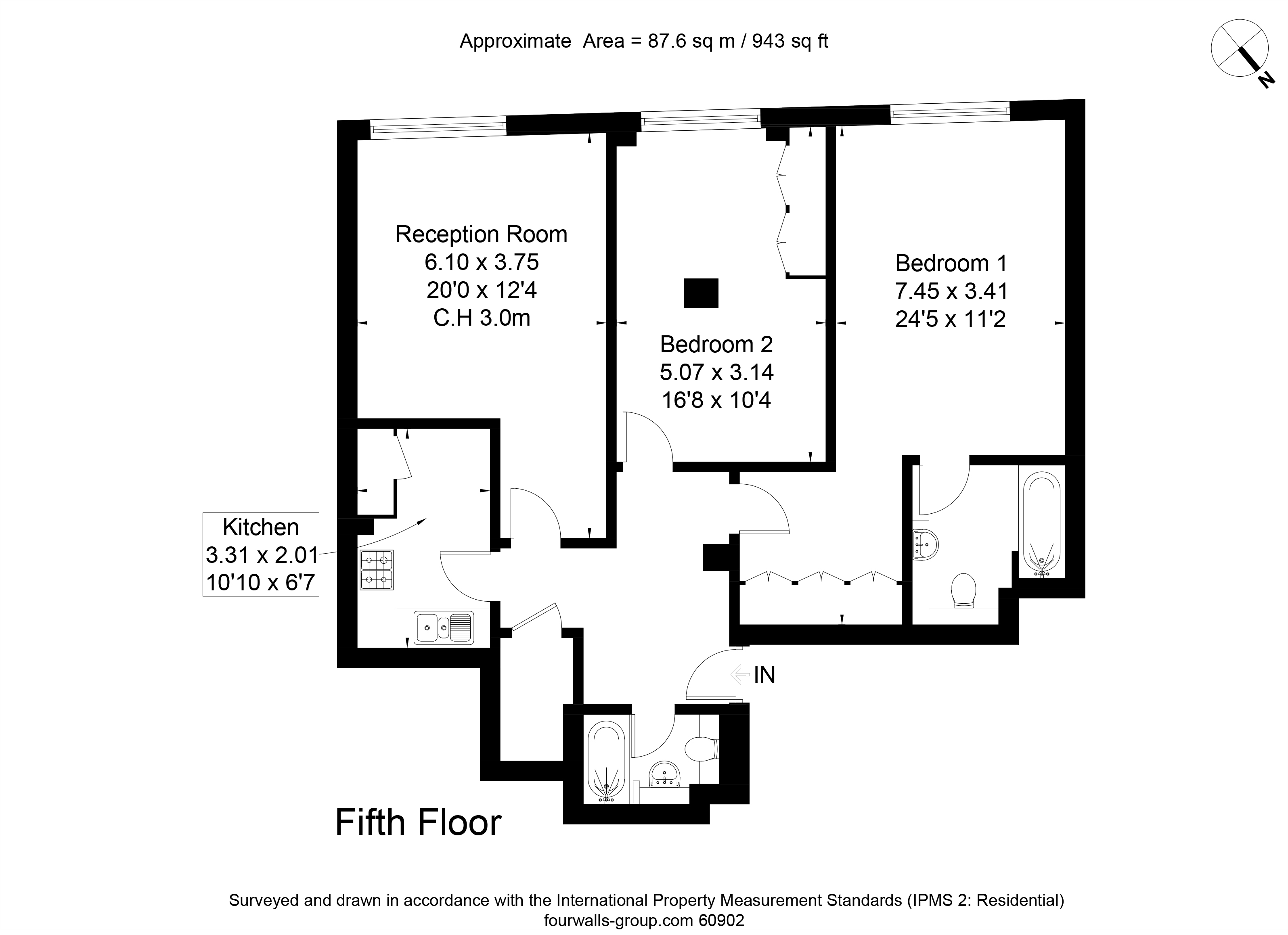 2 bed apartment for sale in Gainsford Street, London - Property Floorplan