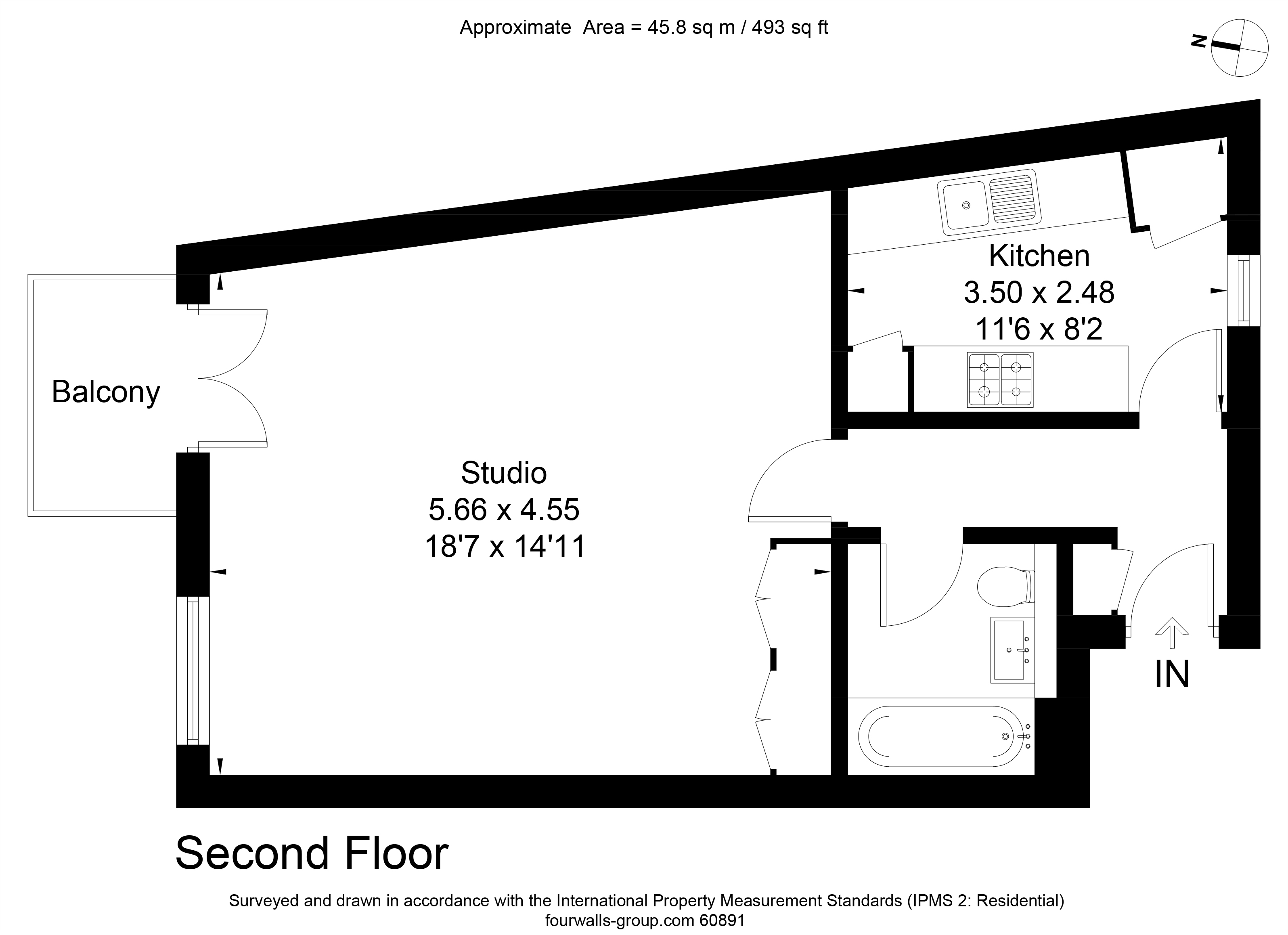 Apartment for sale in Queen Elizabeth Street, London - Property floorplan