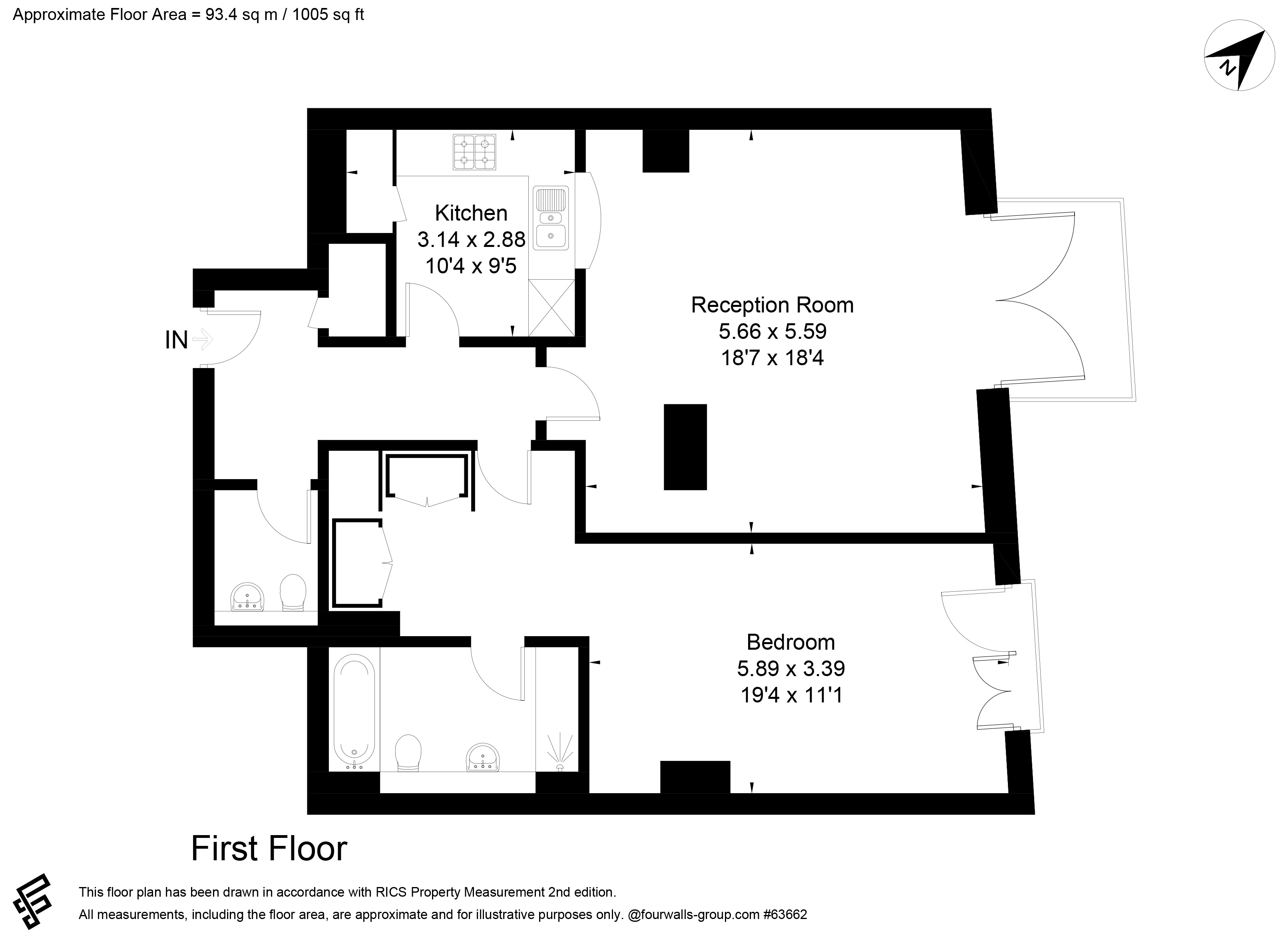 1 bed apartment for sale in Shad Thames, London - Property floorplan