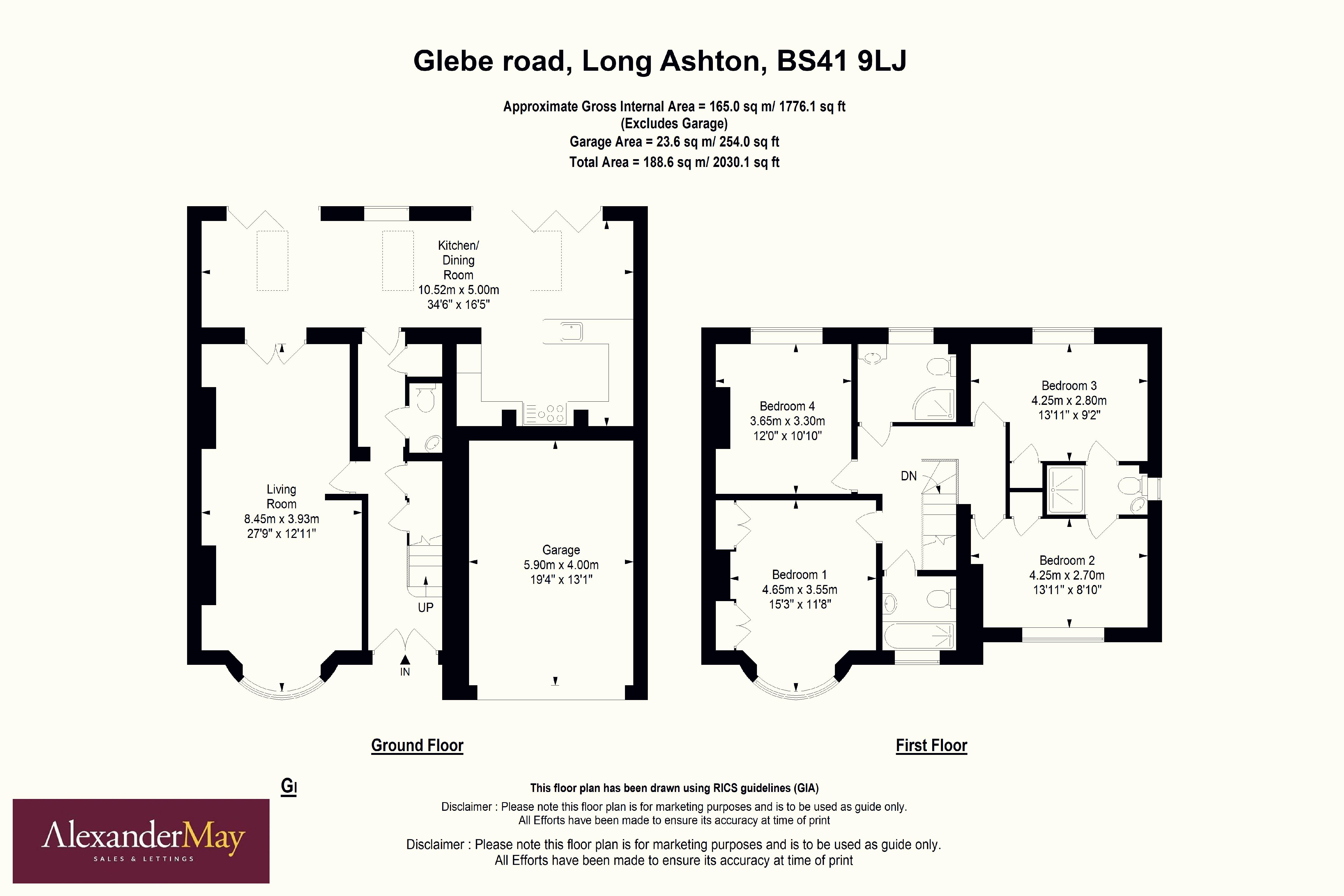 4 bed house for sale in Glebe Road, Bristol - Property Floorplan
