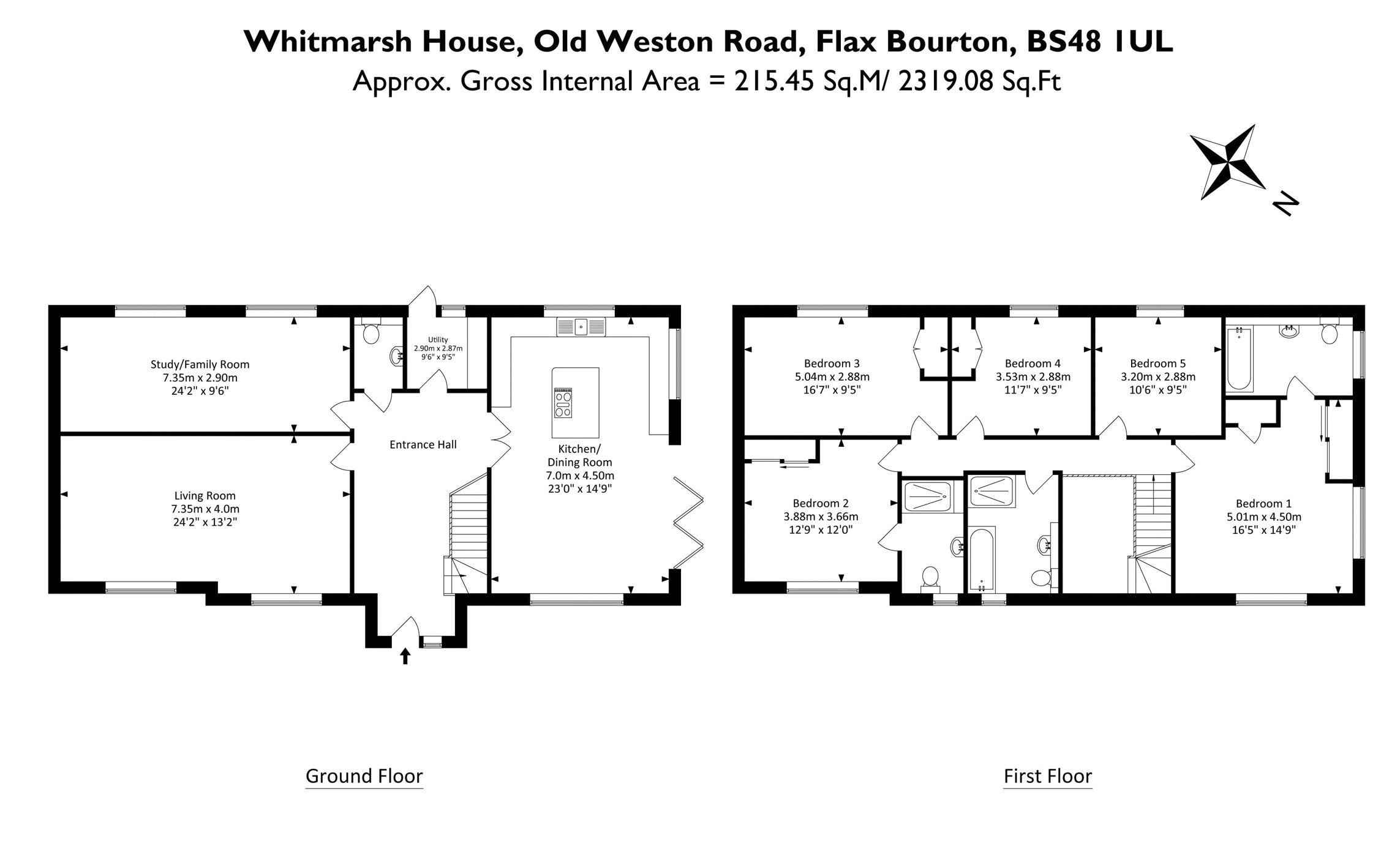 5 bed house for sale in Old Weston Road, Bristol - Property Floorplan