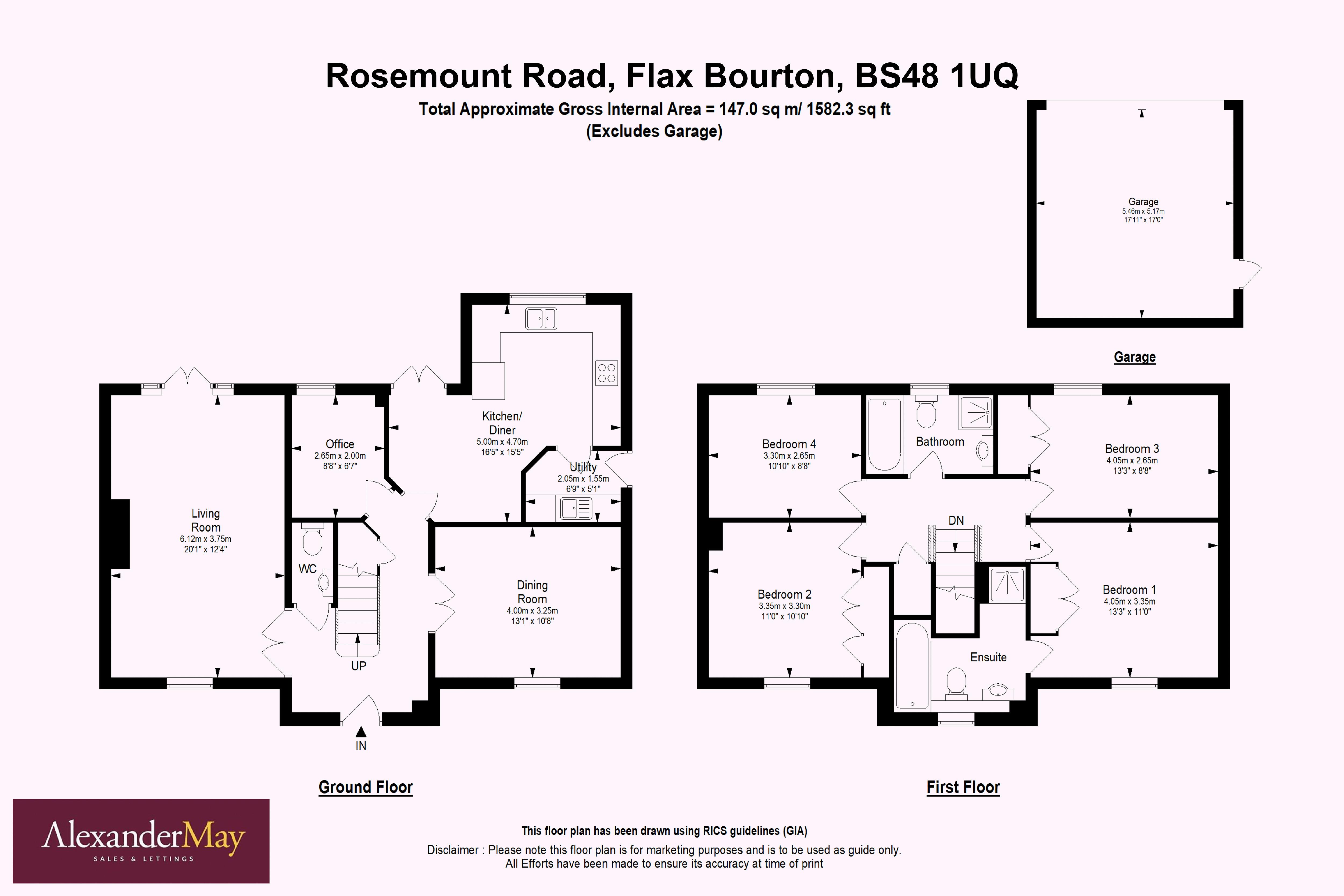 4 bed house for sale in Rosemount Road, Bristol - Property Floorplan