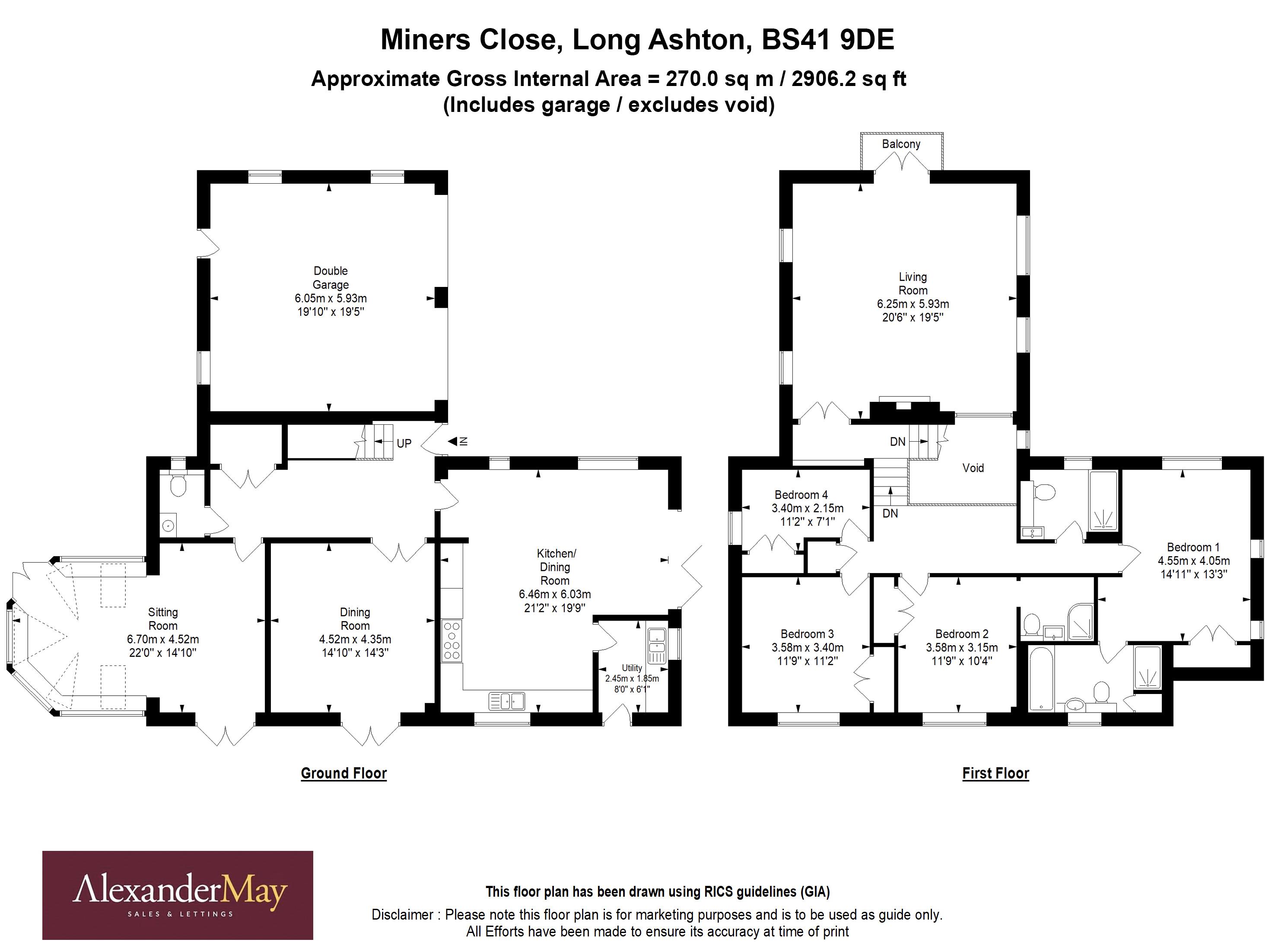 4 bed house for sale in Miners Close, Bristol - Property Floorplan
