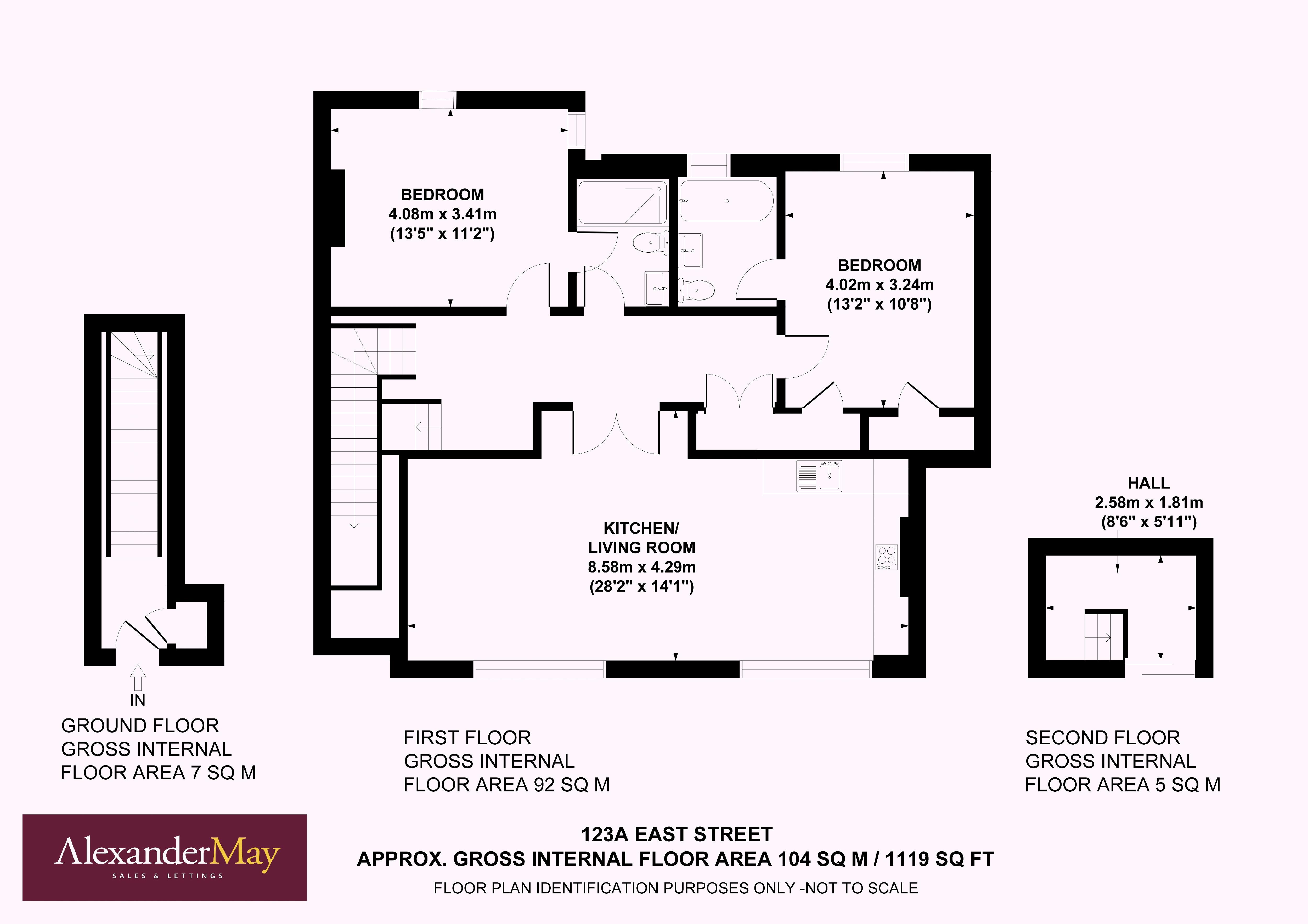 2 bed flat for sale in East Street, Bristol - Property Floorplan
