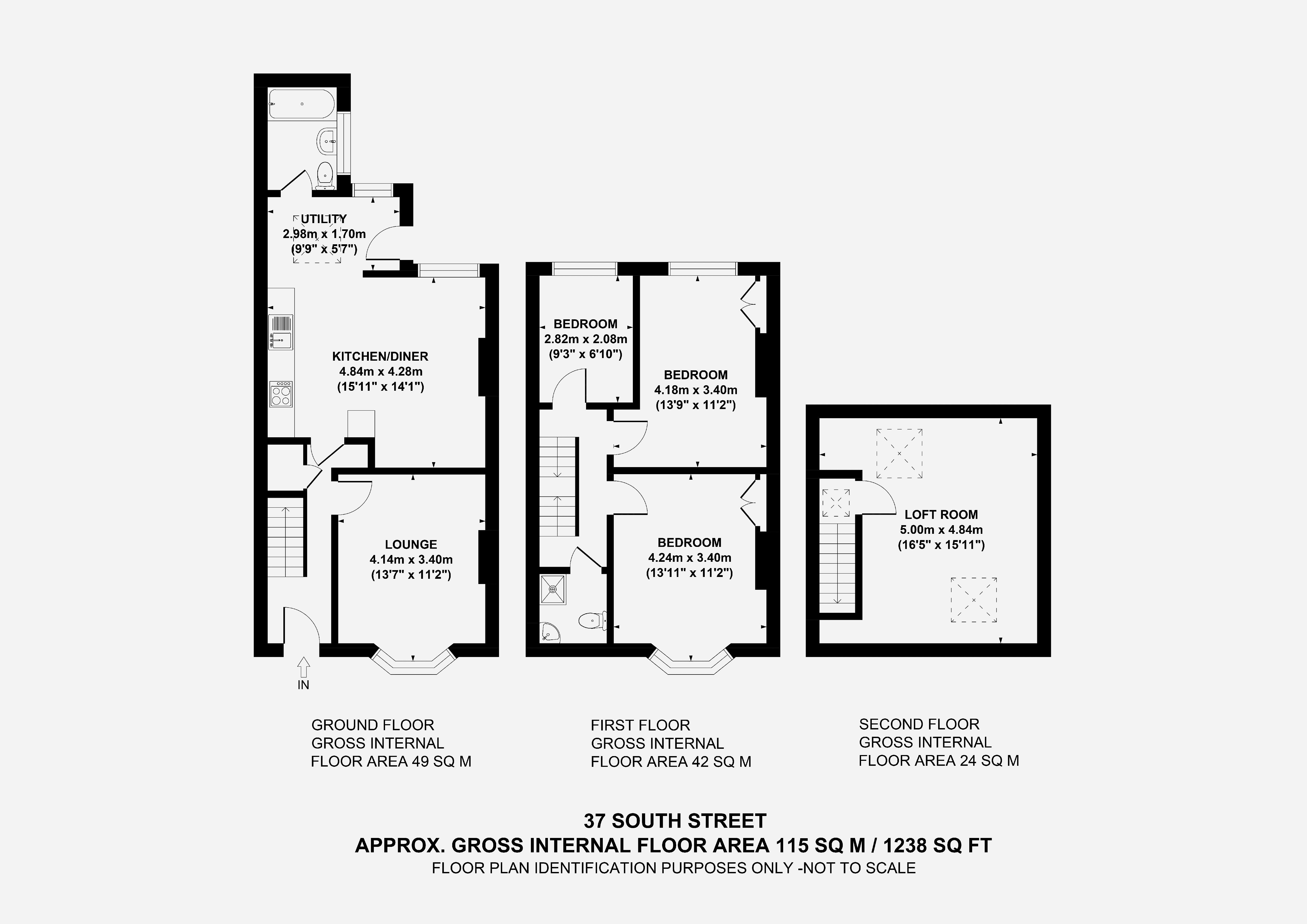 3 bed house for sale in South Street, Bristol - Property Floorplan