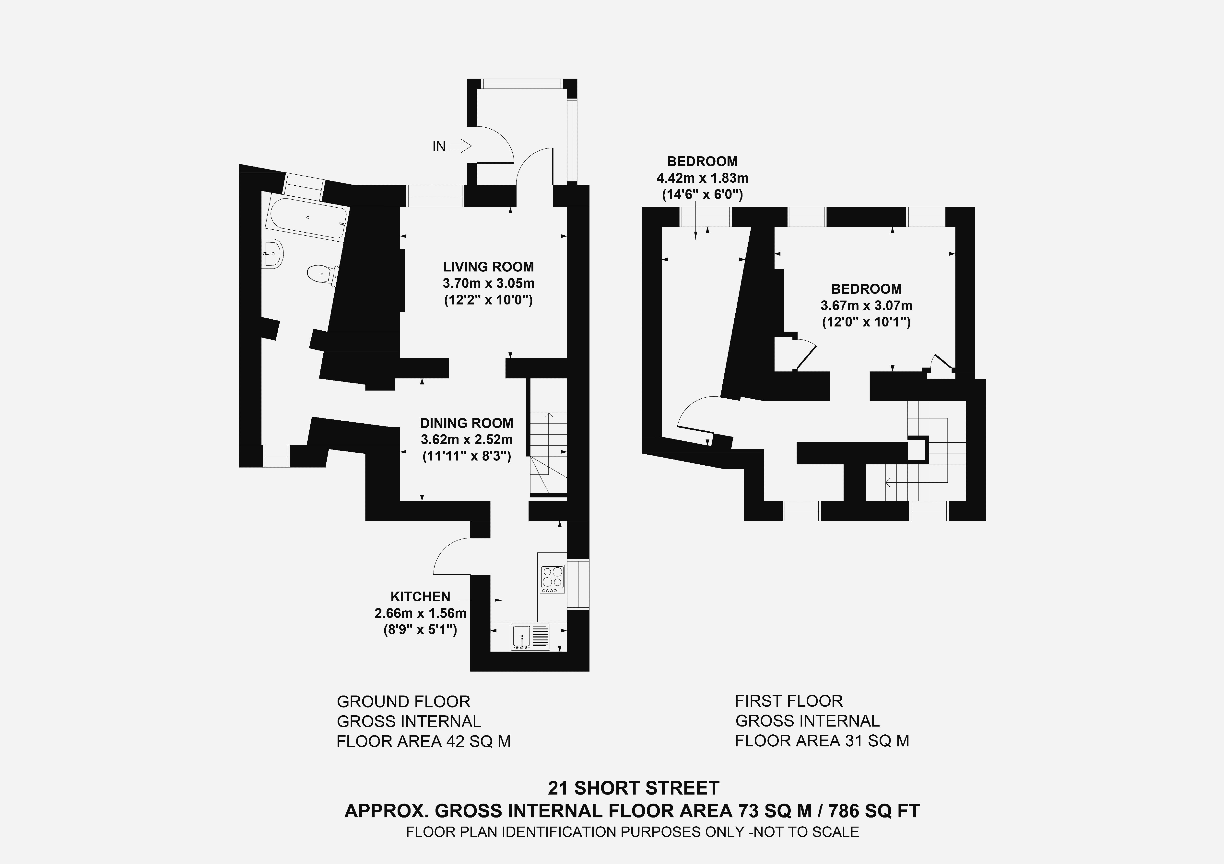 2 bed house for sale in Short Lane, Bristol - Property Floorplan